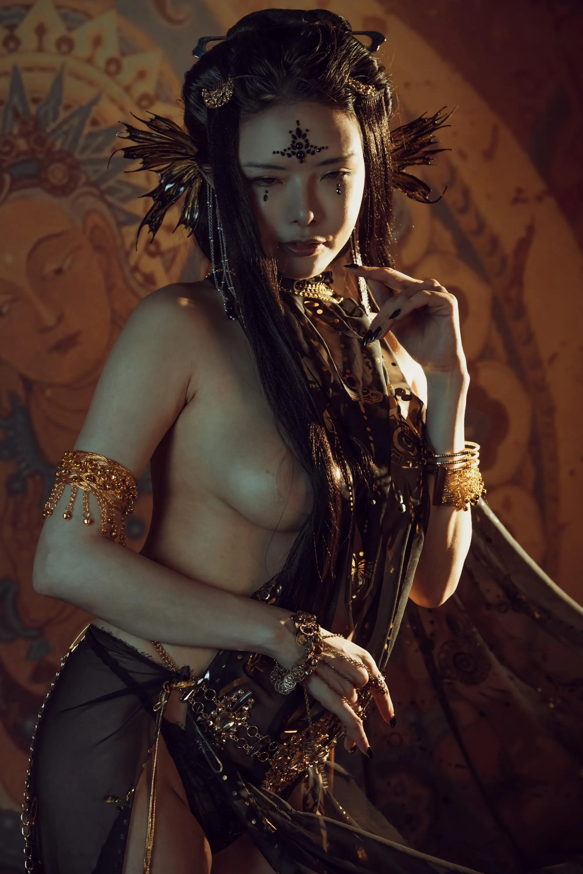 秋和柯基 – NO.059 黑 敦煌 [43P]插图7